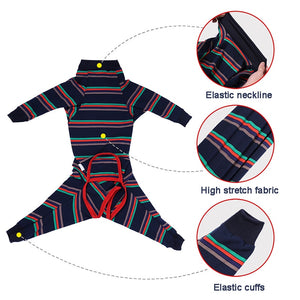 4-Legged Big Dog Pajamas Elasticity Pet Jumpsuit Winter Warm Dog Clothes For Medium Large Dogs Labrador Costume Doberman Coat