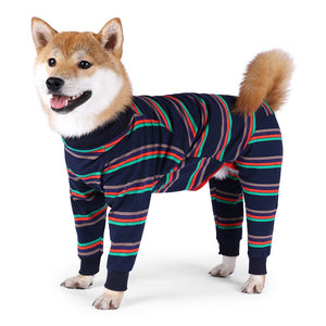 4-Legged Big Dog Pajamas Elasticity Pet Jumpsuit Winter Warm Dog Clothes For Medium Large Dogs Labrador Costume Doberman Coat