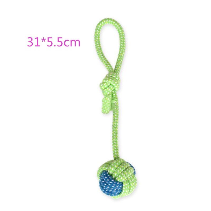 Cotton Rope Toy Bite Resistant Dog Chew Toys For Small Dogs Teeth Cleaning Puppy Knot Ball Dog Toy Pet Accessories Chihuahua Pug