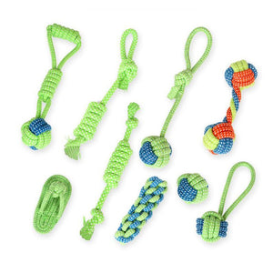 Cotton Rope Toy Bite Resistant Dog Chew Toys For Small Dogs Teeth Cleaning Puppy Knot Ball Dog Toy Pet Accessories Chihuahua Pug