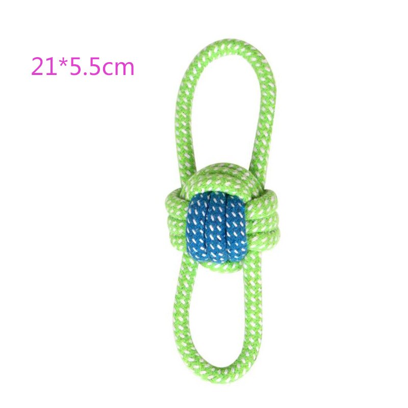 Cotton Rope Toy Bite Resistant Dog Chew Toys For Small Dogs Teeth Cleaning Puppy Knot Ball Dog Toy Pet Accessories Chihuahua Pug