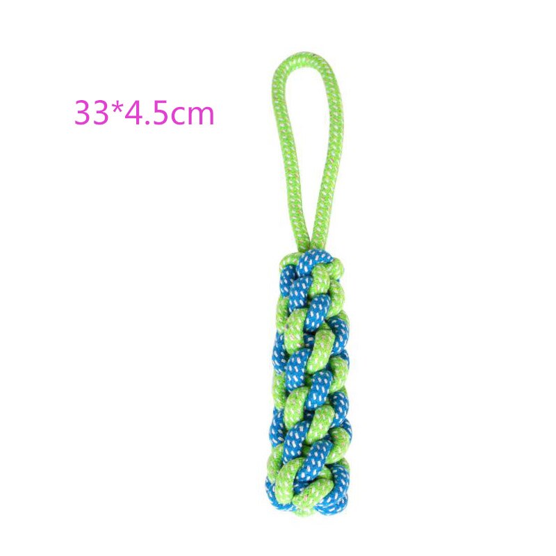 Cotton Rope Toy Bite Resistant Dog Chew Toys For Small Dogs Teeth Cleaning Puppy Knot Ball Dog Toy Pet Accessories Chihuahua Pug