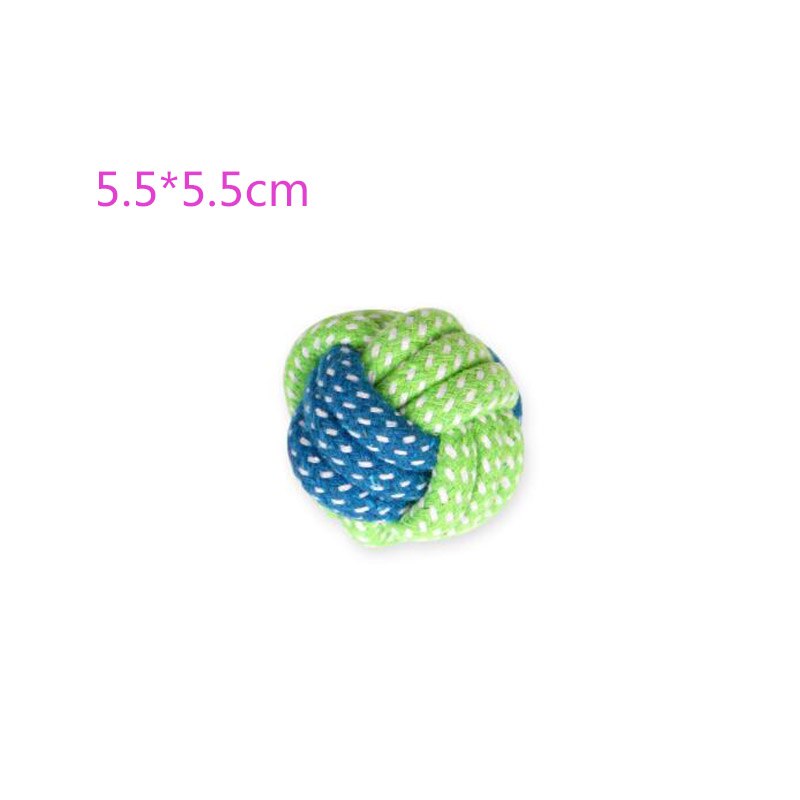 Cotton Rope Toy Bite Resistant Dog Chew Toys For Small Dogs Teeth Cleaning Puppy Knot Ball Dog Toy Pet Accessories Chihuahua Pug