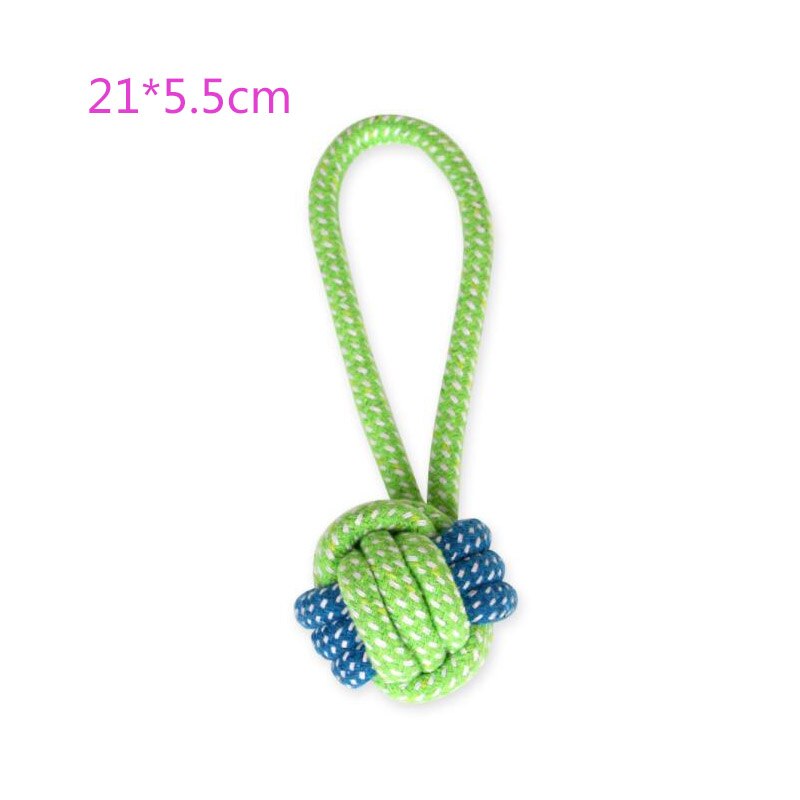 Cotton Rope Toy Bite Resistant Dog Chew Toys For Small Dogs Teeth Cleaning Puppy Knot Ball Dog Toy Pet Accessories Chihuahua Pug