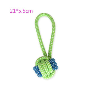 Cotton Rope Toy Bite Resistant Dog Chew Toys For Small Dogs Teeth Cleaning Puppy Knot Ball Dog Toy Pet Accessories Chihuahua Pug