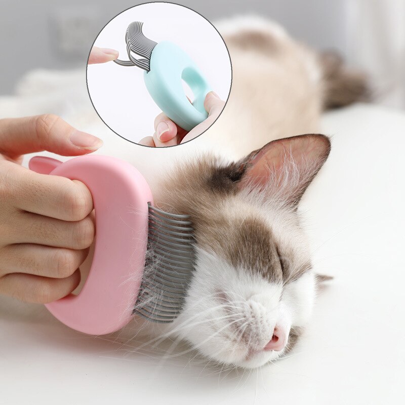 Elastic Soft Needle Comb Pet Hair Removal Massaging Shell Comb Cat Massage Brush Kitten Grooming Shedding Tools Bathing Supplies