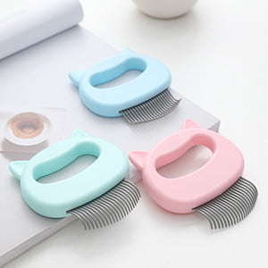 Elastic Soft Needle Comb Pet Hair Removal Massaging Shell Comb Cat Massage Brush Kitten Grooming Shedding Tools Bathing Supplies