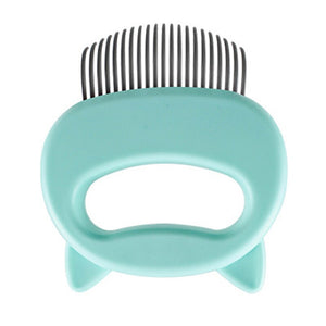 Elastic Soft Needle Comb Pet Hair Removal Massaging Shell Comb Cat Massage Brush Kitten Grooming Shedding Tools Bathing Supplies