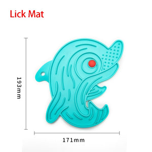 Fish Shape Silicone Bowl Dog Lick Mat Slow Feeding Food Bowl For Small Medium Dogs Puppy Cat Treat Feeder Dispenser Pet Supplies