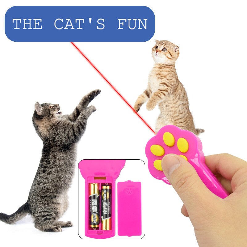 Lovely Paw Beam Pet Cat Toy Remote Laser Stick Funny Toys For Cats Pet Training Puppy Cat Dog Tool Pet Supplies Katten Speelgoed