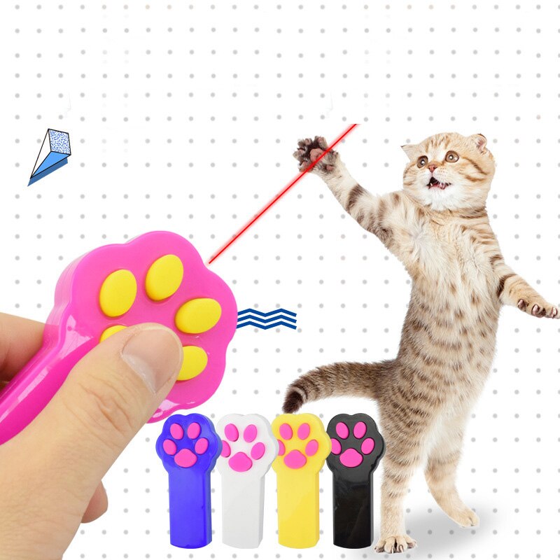 Lovely Paw Beam Pet Cat Toy Remote Laser Stick Funny Toys For Cats Pet Training Puppy Cat Dog Tool Pet Supplies Katten Speelgoed