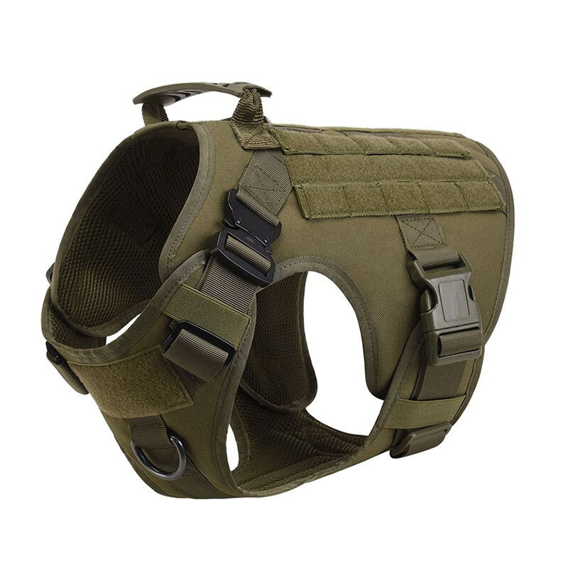 No Pull Harness For Large Dogs Military Tactical Dog Harness Vest German Shepherd Doberman Labrador Service Dog Training Product