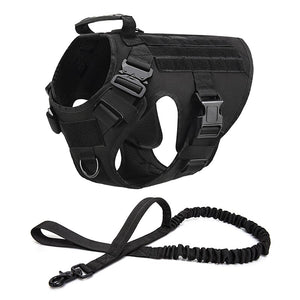 No Pull Harness For Large Dogs Military Tactical Dog Harness Vest German Shepherd Doberman Labrador Service Dog Training Product