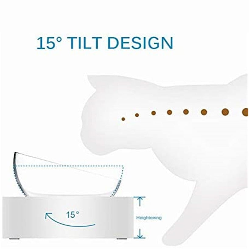 Non-slip Cat Bowls Double Pet Bowls With Raised Stand Pet Food and Water Bowls For Cats Dogs Feeders Pet Products Puppy Cat Bowl