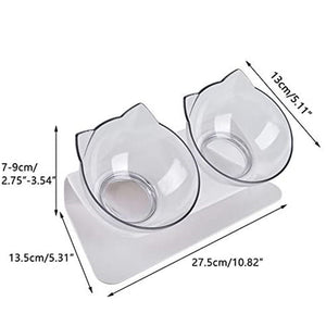 Non-slip Cat Bowls Double Pet Bowls With Raised Stand Pet Food and Water Bowls For Cats Dogs Feeders Pet Products Puppy Cat Bowl