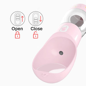 Portable Pet Water Bottle For Small Medium Dogs Puppy Kitten Driking Product Dog Food Storage Bottle Outdoor Travel Cat Feeder
