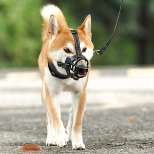 Soft Rubber Dog Mouth Muzzle Reflective Breathable Basket Muzzles For Small Medium Large Dogs Pets Training Supplies Accessories