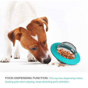 UFO Dog Toy Interactive Flying Discs IQ Treat Ball Pet Toys Food Ball Food Dispenser For Small Large Dogs Puppy Cat Supplies